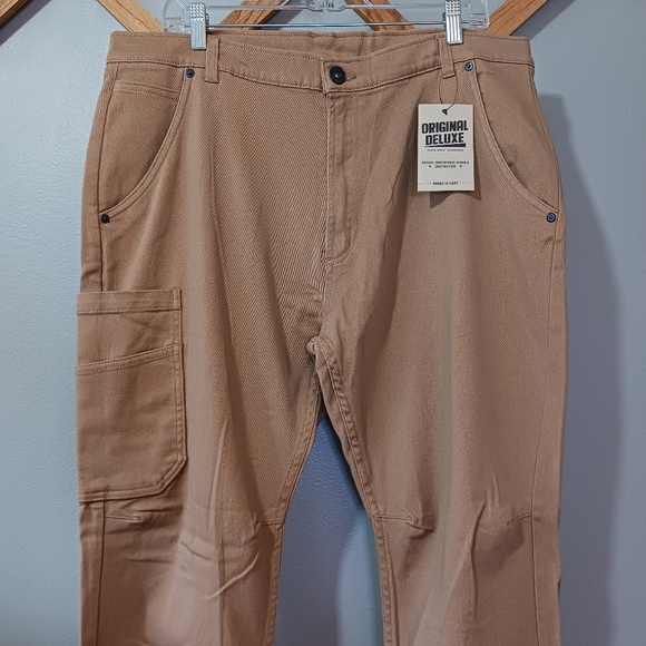 NWT Apparel Collection Original Deluxe Supply Utility Work Pants Khaki 38x30 - Picture 2 of 8